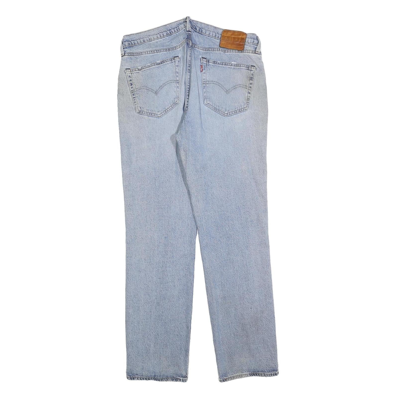 LEVI'S 514 Classic Mens Jeans Blue Classic Straight Denim Light W34 L32