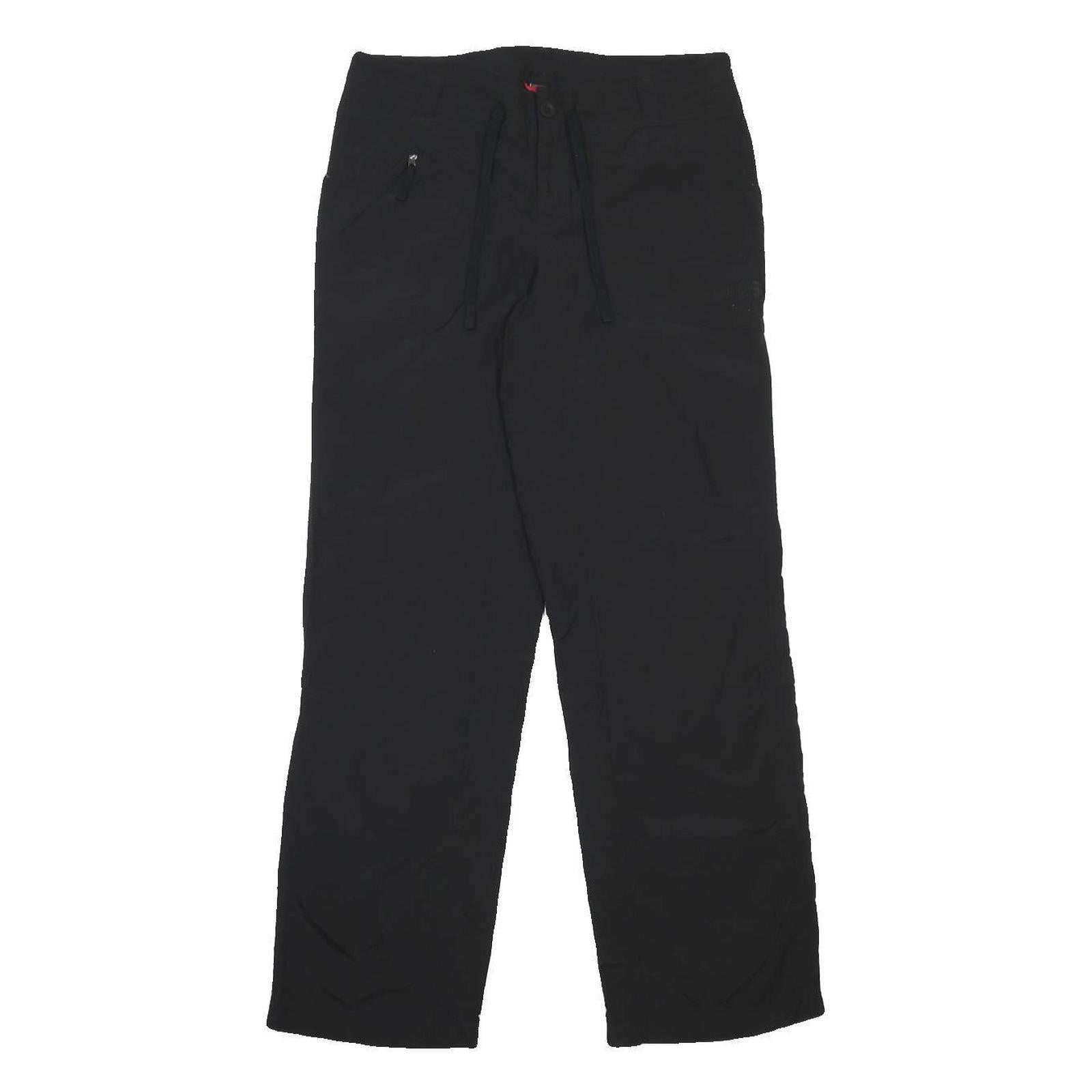 THE NORTH FACE Womens Black Nylon Relaxed Straight Leg Trousers W32 L31 Outdoor