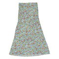 NOBODY'S CHILD Womens Green Floral Flare Midi Cotton Blend Skirt UK 8 Summer