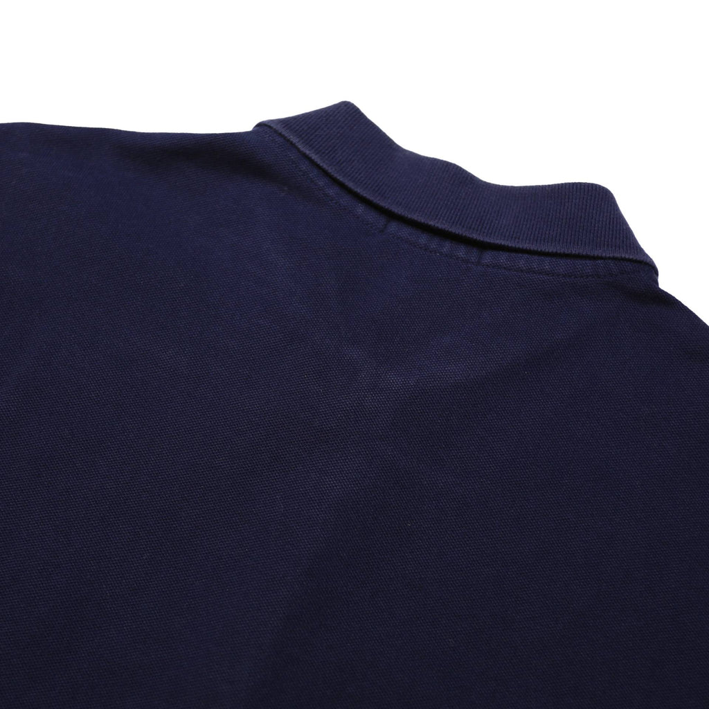 POLO RALPH LAUREN Womens Navy Blue Purple Pony Short Sleeve Polo Shirt M Classic
