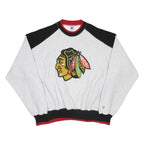 THE GAME Mens Grey Black & Red Crew Neck L Cotton Blend Sweatshirt Chicago Style