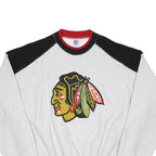 THE GAME Mens Grey Black & Red Crew Neck L Cotton Blend Sweatshirt Chicago Style