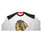 THE GAME Mens Grey Black & Red Crew Neck L Cotton Blend Sweatshirt Chicago Style