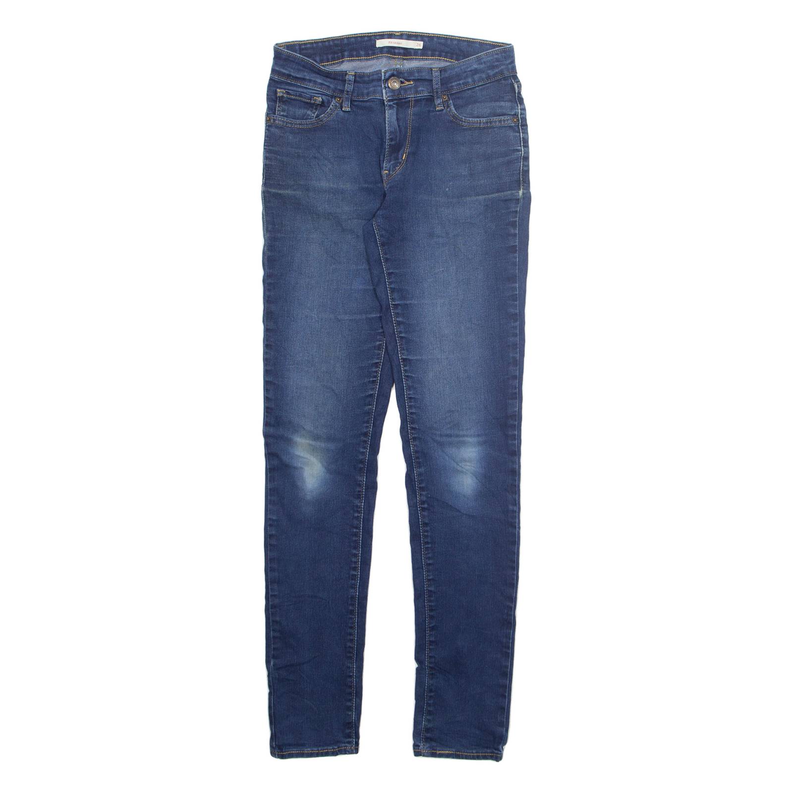 LEVI'S Womens Jeans Blue Regular Skinny Stone Wash W26 L32
