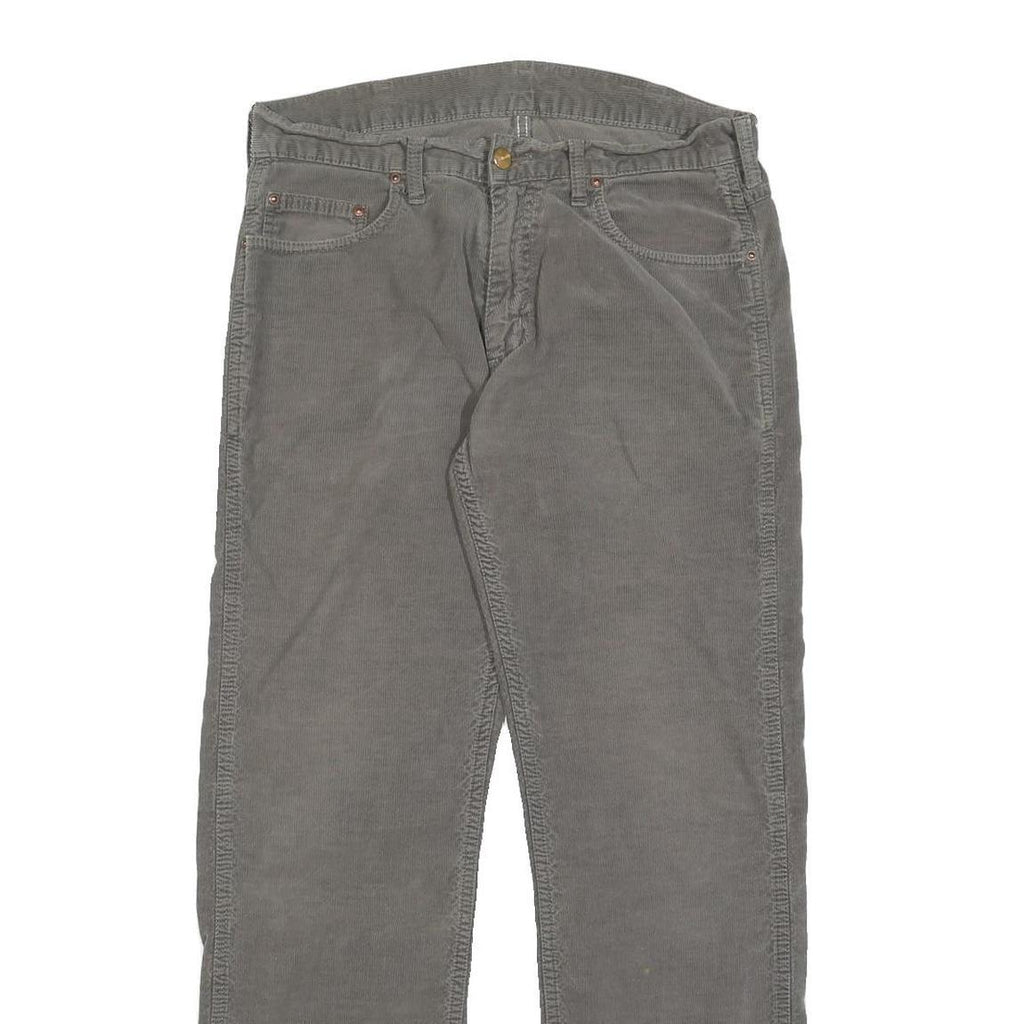 CARHARTT Mens Cotton Grey Regular Straight Trousers W29 L32 Casual Workwear