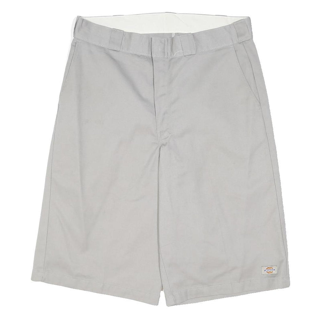 DICKIES Mens Shorts Grey Casual L W36 Workwear Straight Leg