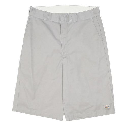 DICKIES Mens Shorts Grey Casual L W36 Workwear Straight Leg