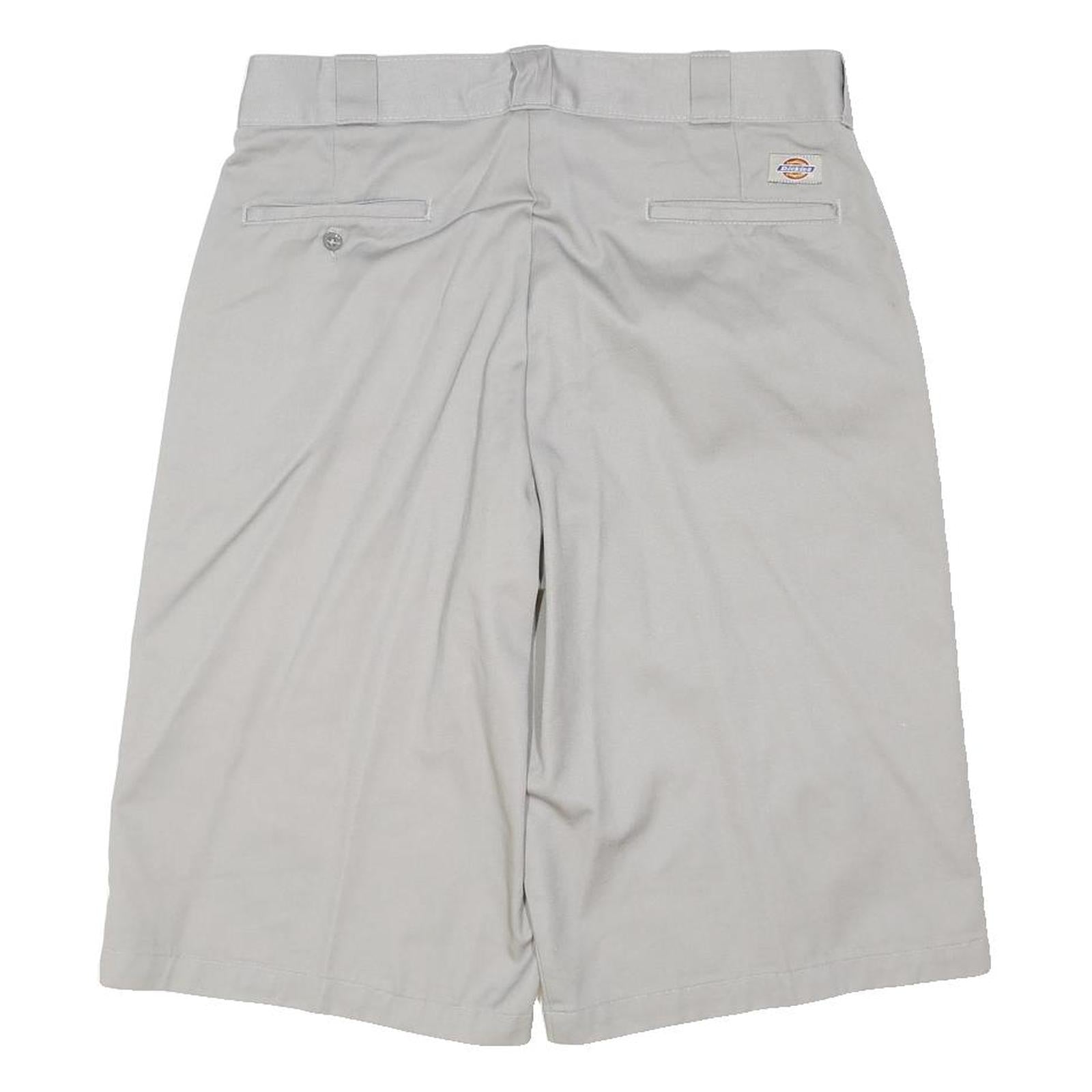 DICKIES Mens Shorts Grey Casual L W36 Workwear Straight Leg