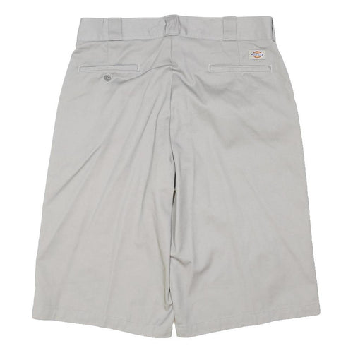 DICKIES Mens Shorts Grey Casual L W36 Workwear Straight Leg