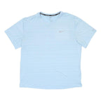 NIKE Mens Blue Running T-Shirt M Short Sleeve Crew Neck Lightweight Sports