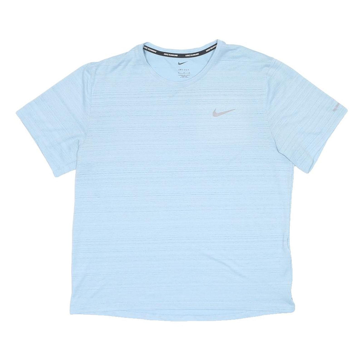 NIKE Mens Blue Running T-Shirt M Short Sleeve Crew Neck Lightweight Sports