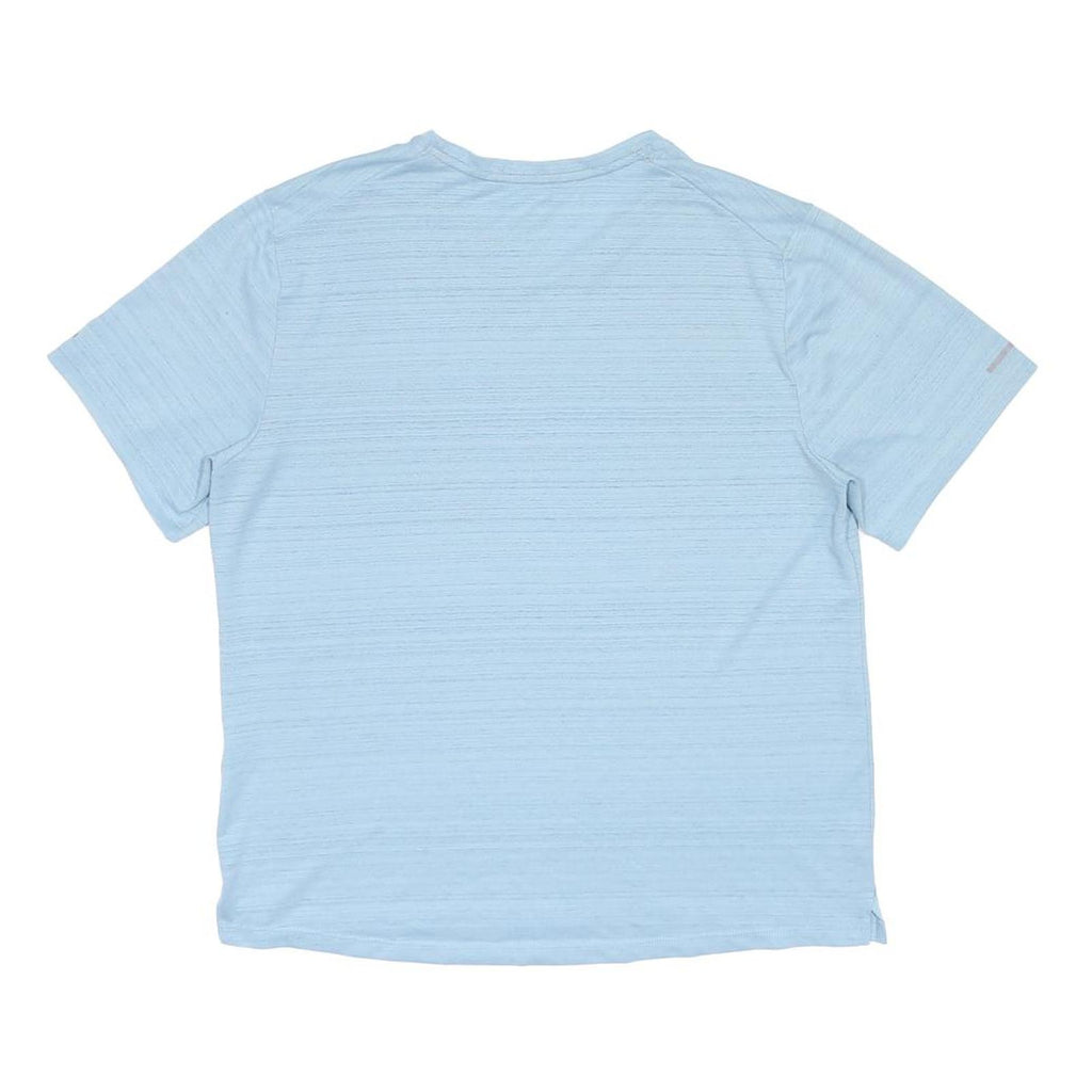 NIKE Mens Blue Running T-Shirt M Short Sleeve Crew Neck Lightweight Sports