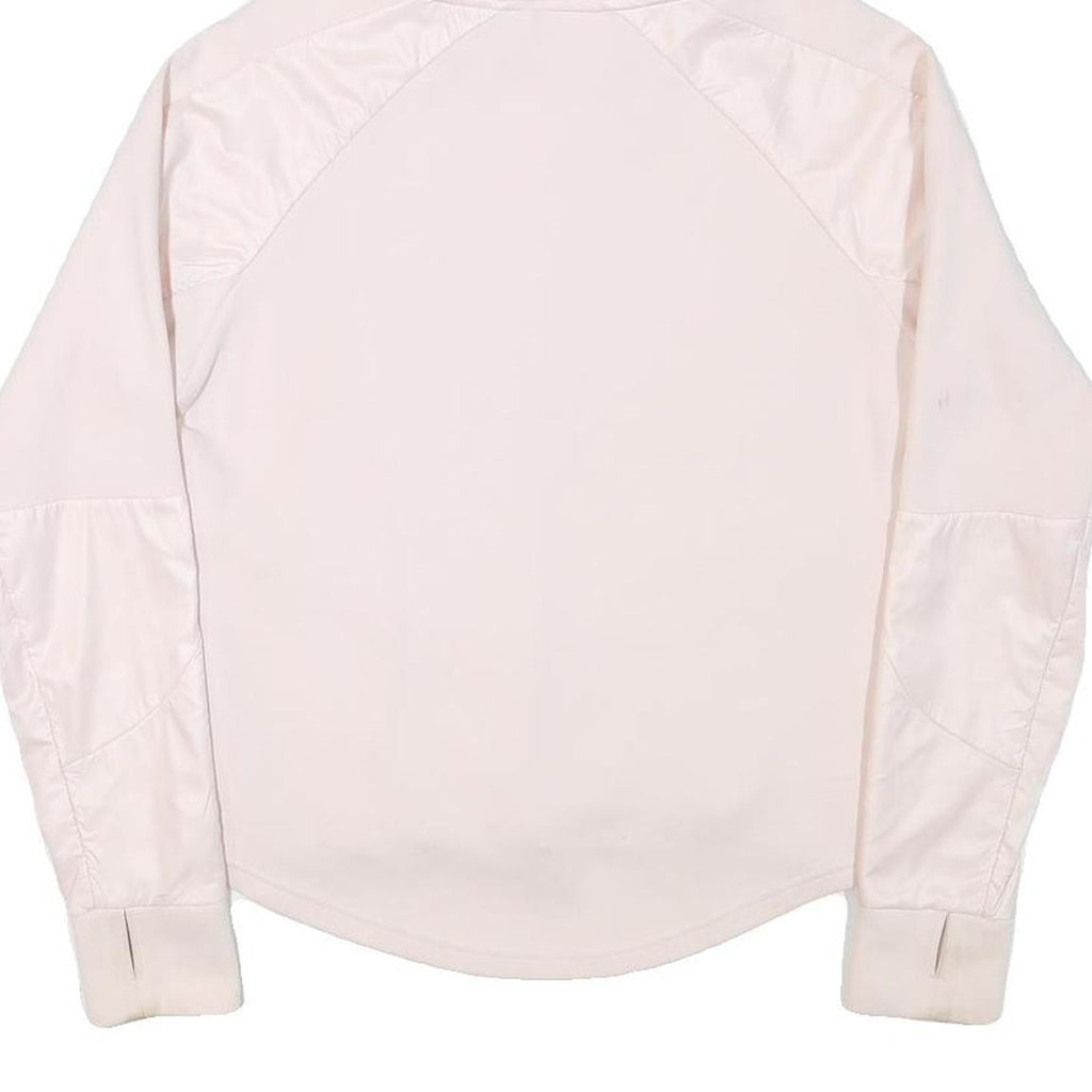 PUMA Womens Pink Hooded Jacket S Polyester Blend Zip Plain Lightweight