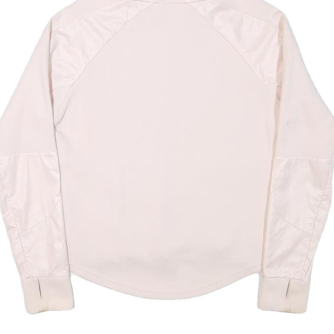 PUMA Womens Pink Hooded Jacket S Polyester Blend Zip Plain Lightweight