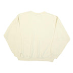 LEE Womens Cream Sweatshirt Crew Neck L Cotton Blend Pullover Casual