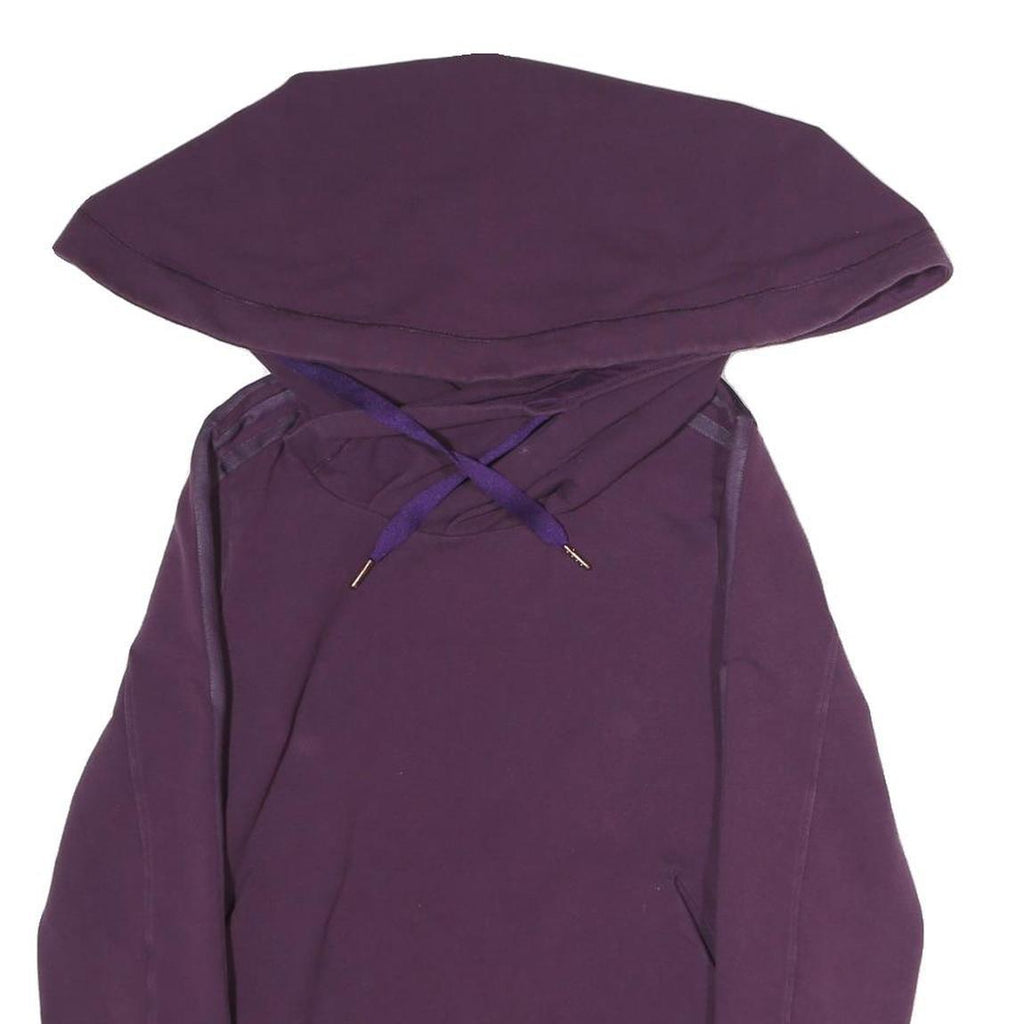 ADIDAS Womens Purple Hoodie S Cotton Blend Casual Sporty Sweatshirt