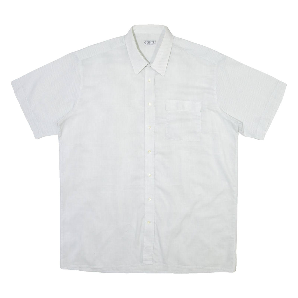 COLDOR Mens Shirt Blue Check XL