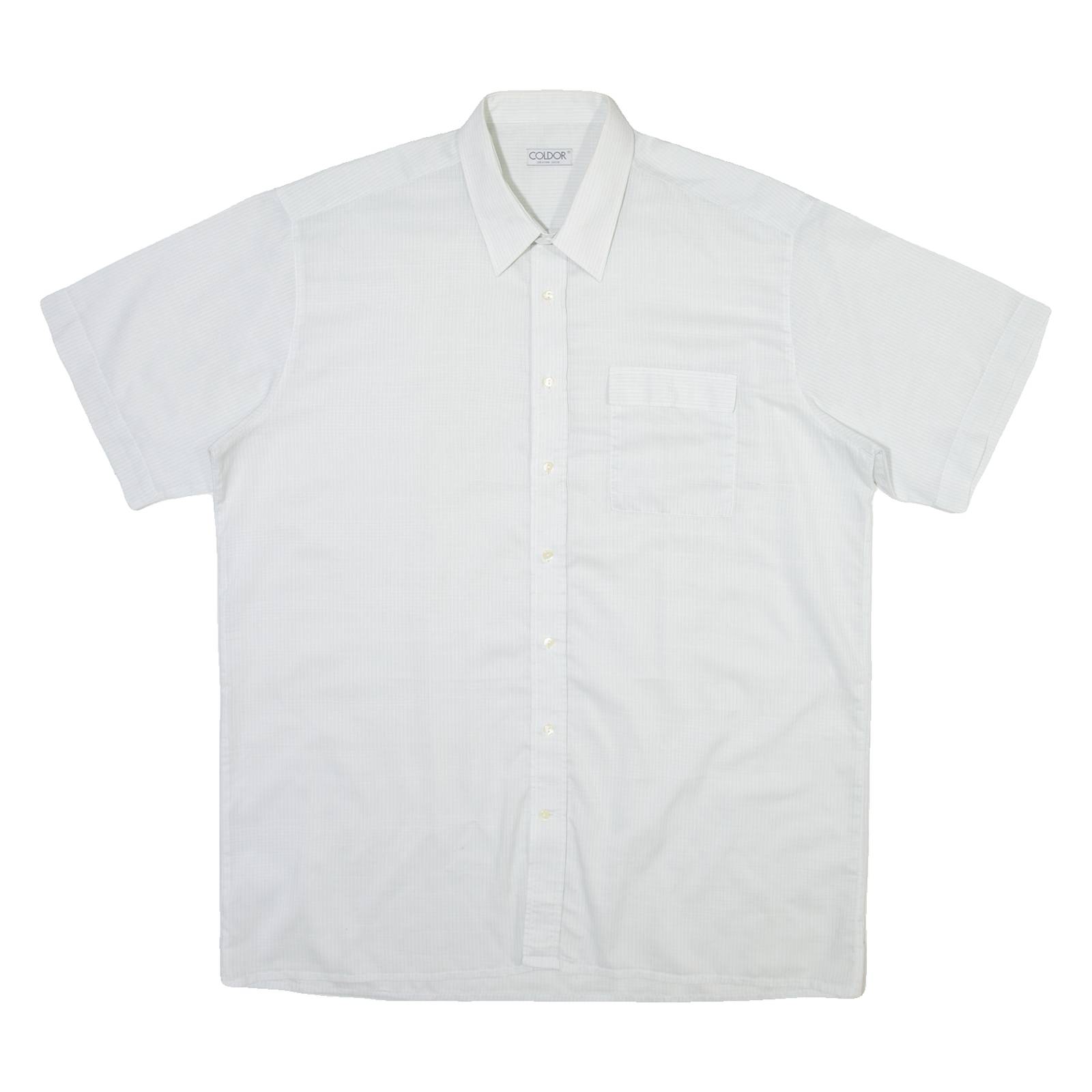 COLDOR Mens Shirt Blue Check XL