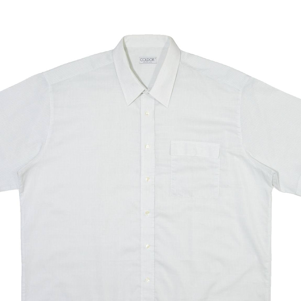 COLDOR Mens Shirt Blue Check XL