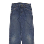 DICKIES Mens Jeans Blue Regular Straight Denim W27 L30 Workwear Casual Style