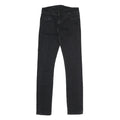CARHARTT Mens Slim Skinny Black Denim Cotton Jeans W30 L32 Button Closure