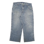 CARHARTT Mens Relaxed Jeans Blue Denim W36 L27 Cotton Blend Zip Workwear