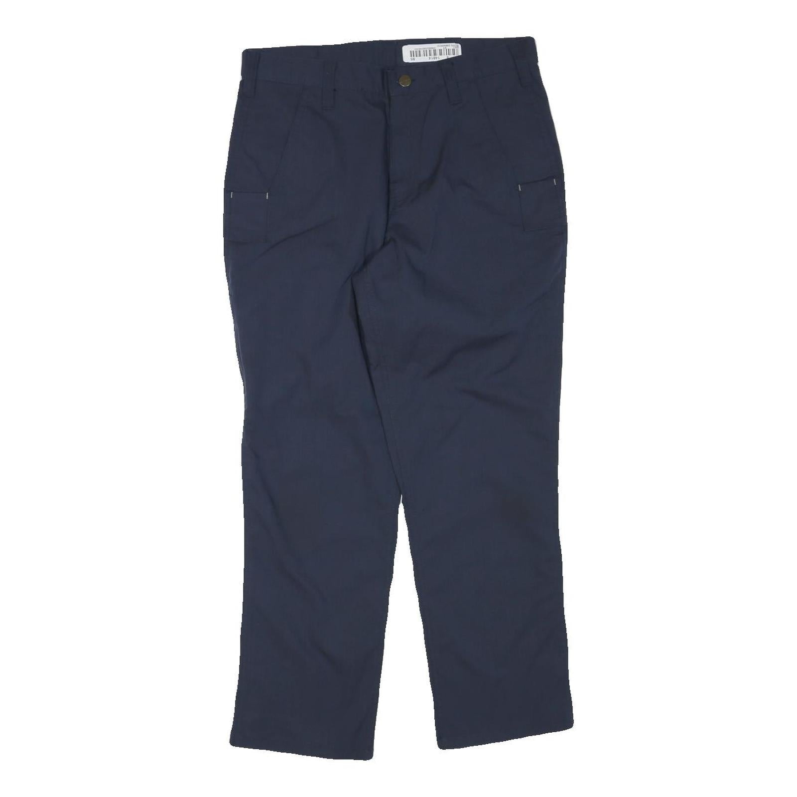CARHARTT Mens Polyester Blend Navy Regular Fit Straight Trousers W32 L27