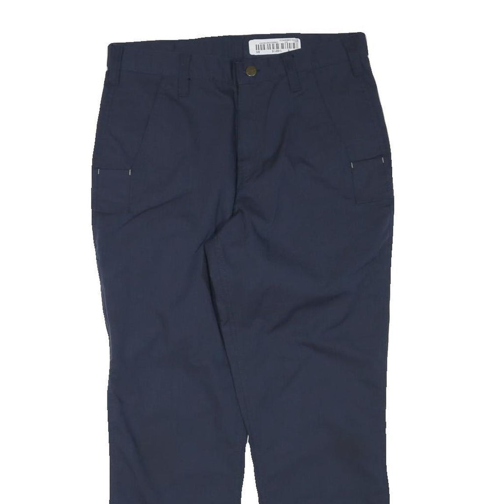CARHARTT Mens Polyester Blend Navy Regular Fit Straight Trousers W32 L27