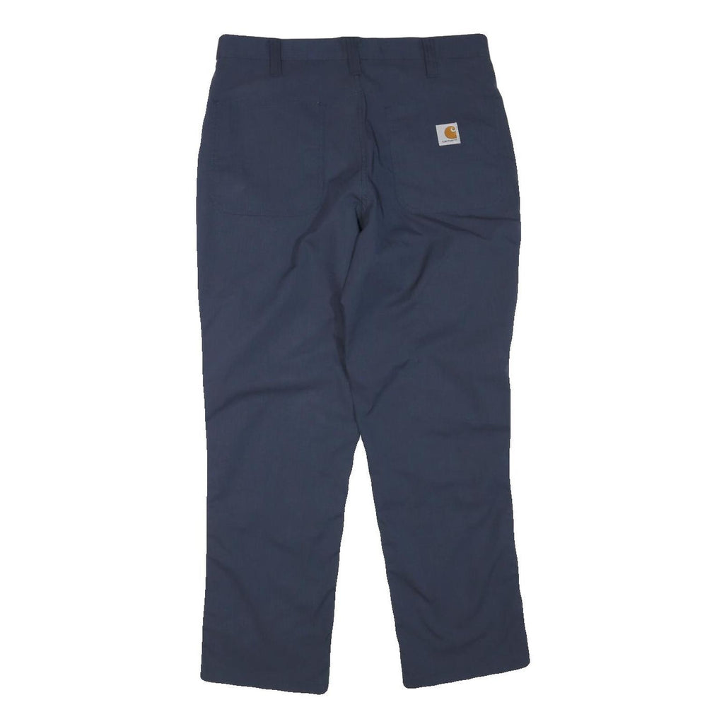 CARHARTT Mens Polyester Blend Navy Regular Fit Straight Trousers W32 L27