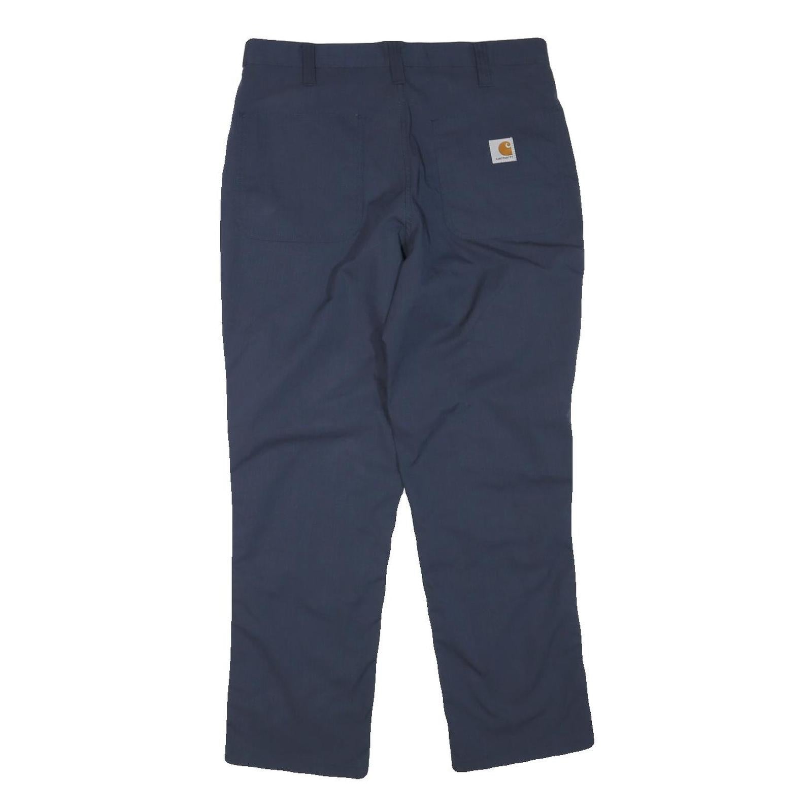 CARHARTT Mens Polyester Blend Navy Regular Fit Straight Trousers W32 L27
