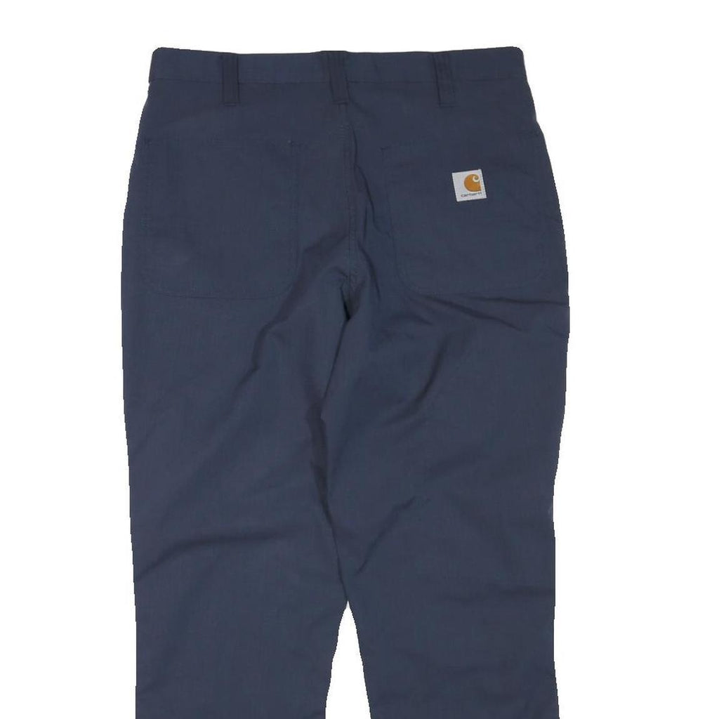 CARHARTT Mens Polyester Blend Navy Regular Fit Straight Trousers W32 L27