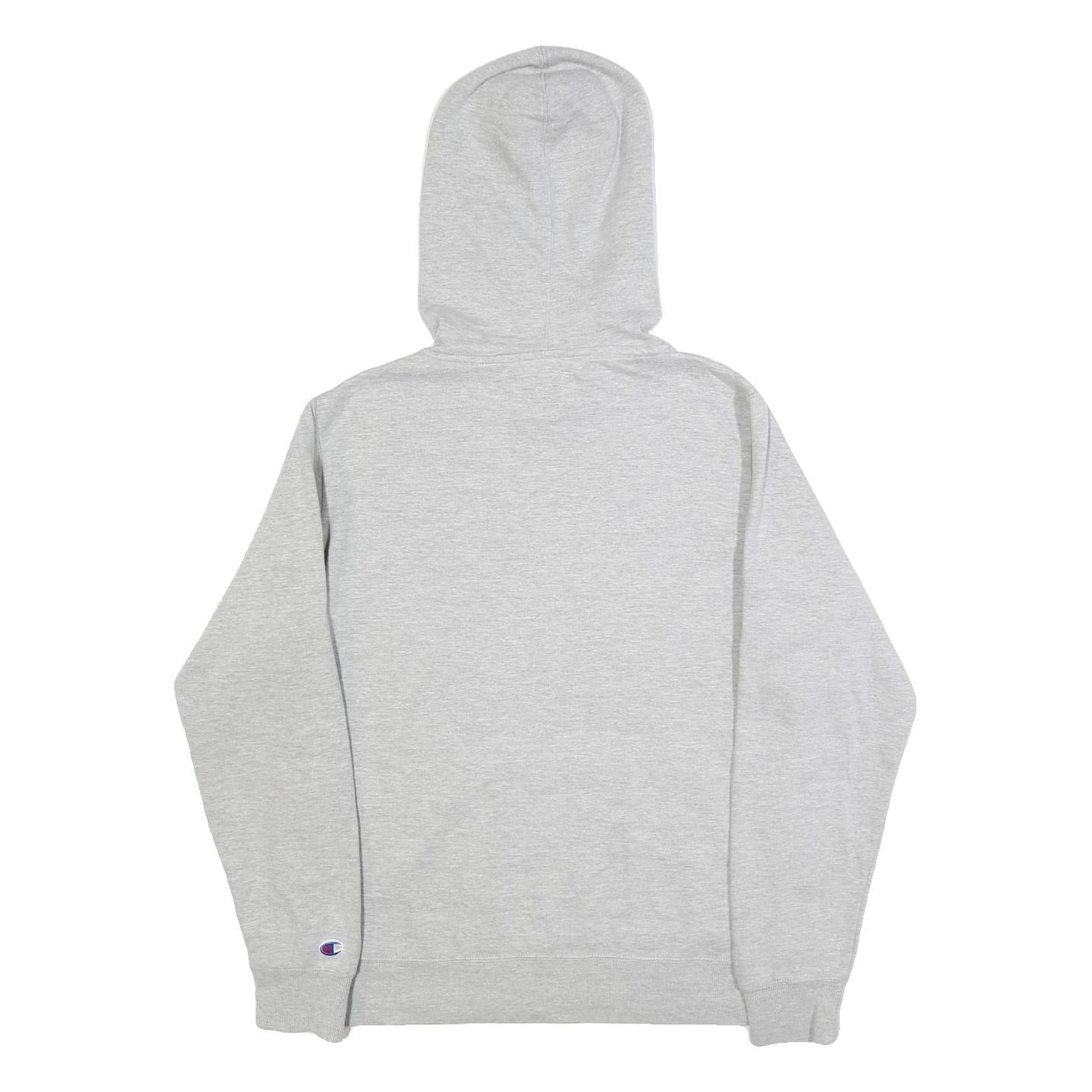 CHAMPION Mens Grey Hoodie M Cotton Blend Pullover Casual Everyday