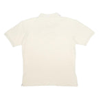 FILA Mens White Short Sleeve Plain M Polo Shirt Cotton Casual Summer