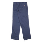 DICKIES Mens Blue Regular Fit Straight Leg Trousers W30 L32 Classic Workwear