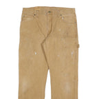 DICKIES Mens Relaxed Beige Jeans Denim W34 L32 Workwear Utility Carpenter