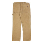 DICKIES Mens Relaxed Beige Jeans Denim W34 L32 Workwear Utility Carpenter
