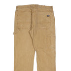 DICKIES Mens Relaxed Beige Jeans Denim W34 L32 Workwear Utility Carpenter