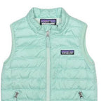 PATAGONIA Girls Mint Green Puffer Jacket 2Y Polyester Zip Sleeveless Warm