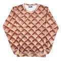 BELOVED Womens Brown Crew Neck M Printed Polyester Sweatshirt Pullover