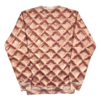 BELOVED Womens Brown Crew Neck M Printed Polyester Sweatshirt Pullover