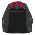 TOMMY HILFIGER Mens Black & Grey Colourblock Zip Jacket S Polyester Cold Pro
