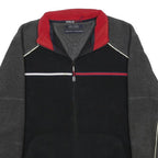 TOMMY HILFIGER Mens Black & Grey Colourblock Zip Jacket S Polyester Cold Pro