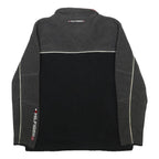 TOMMY HILFIGER Mens Black & Grey Colourblock Zip Jacket S Polyester Cold Pro