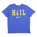 NIKE Mens Blue H I L Graphic Short Sleeve Crew Neck T-Shirt L Cotton Blend