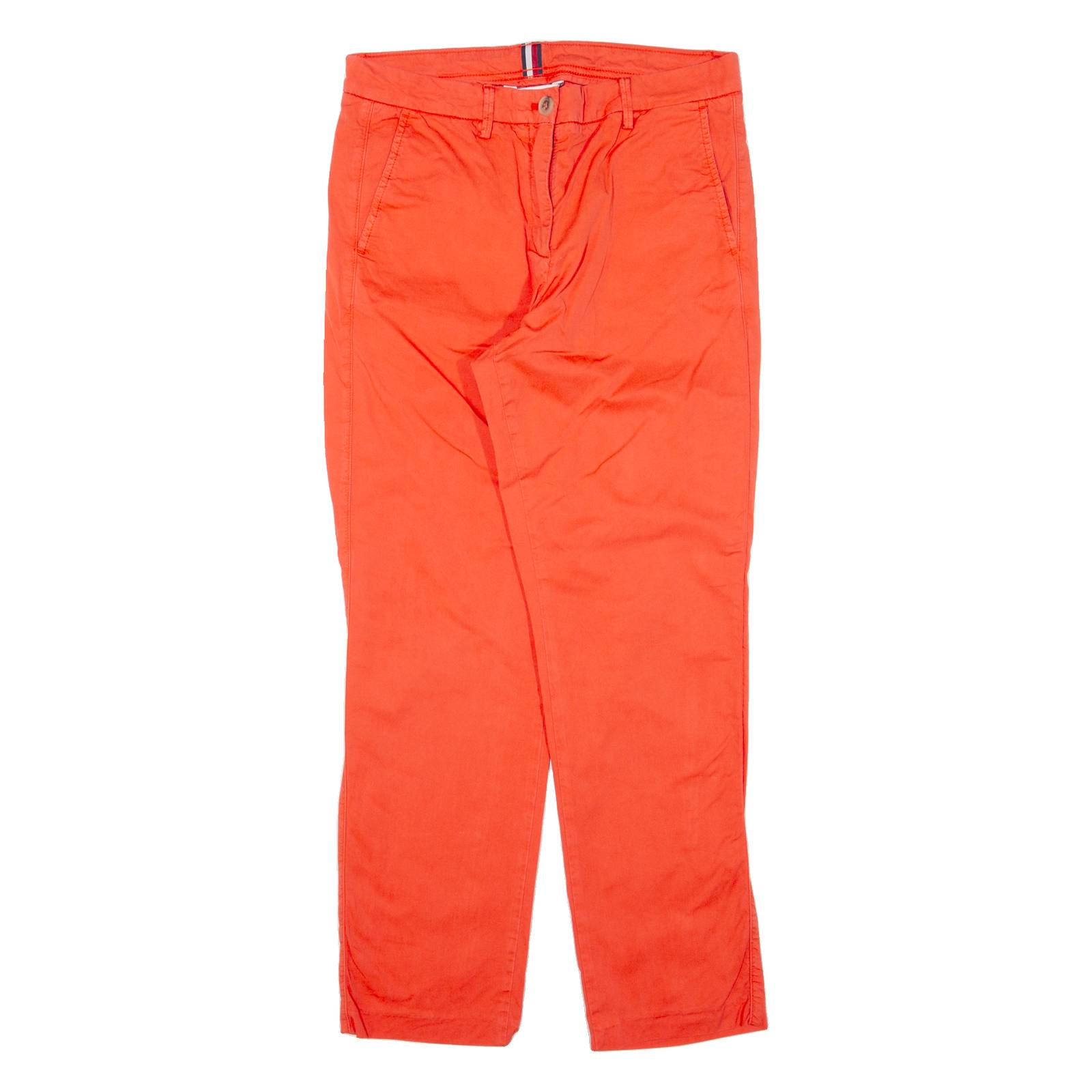 TOMMY HILFIGER Chino Womens Trousers Red Regular Tapered W30 L26
