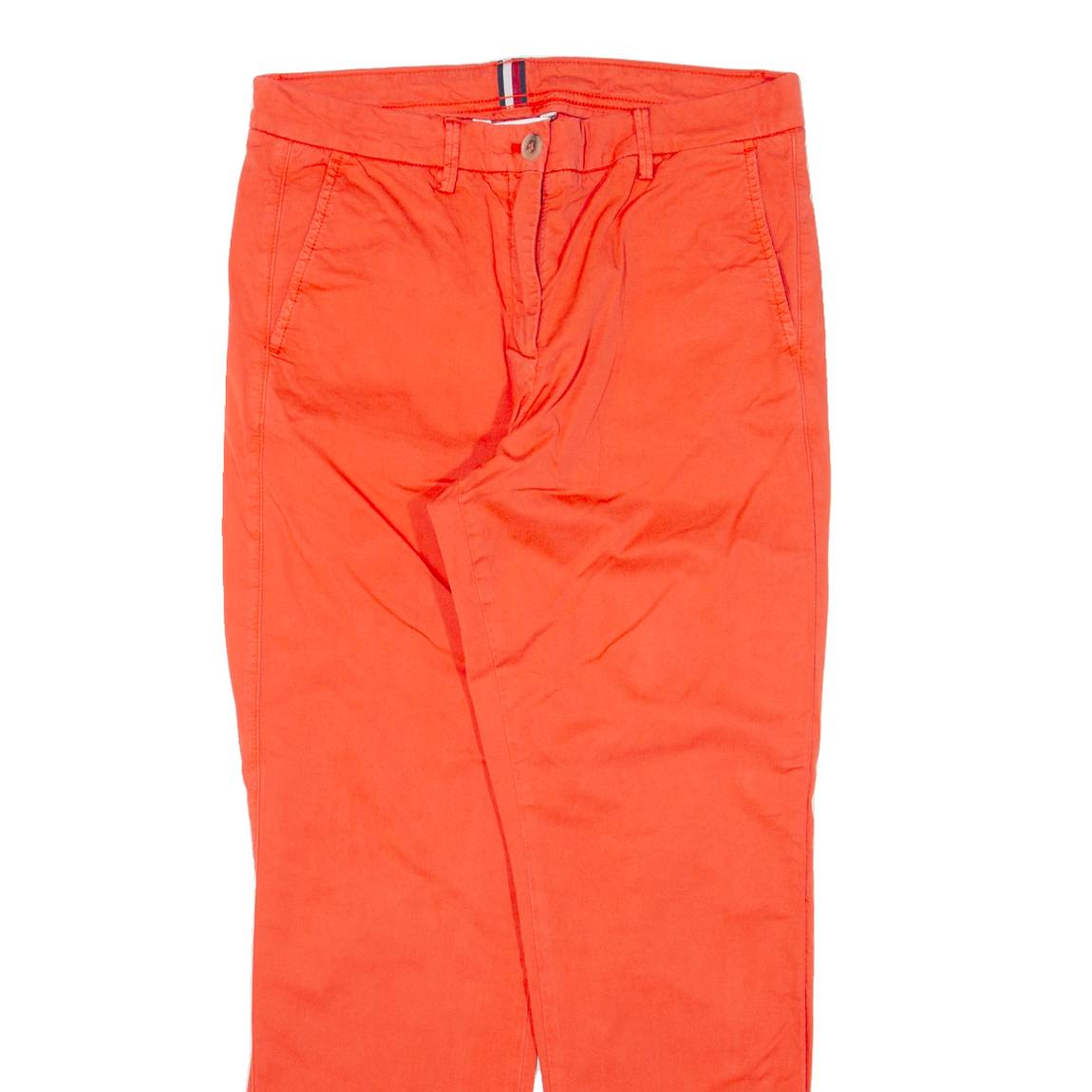 TOMMY HILFIGER Chino Womens Trousers Red Regular Tapered W30 L26