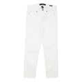 CALVIN KLEIN Womens Cotton Blend White Slim Skinny Trousers W27 L25