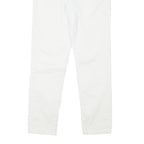 CALVIN KLEIN Womens Cotton Blend White Slim Skinny Trousers W27 L25
