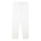 CALVIN KLEIN Womens Cotton Blend White Slim Skinny Trousers W27 L25