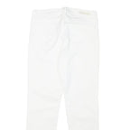 CALVIN KLEIN Womens Cotton Blend White Slim Skinny Trousers W27 L25